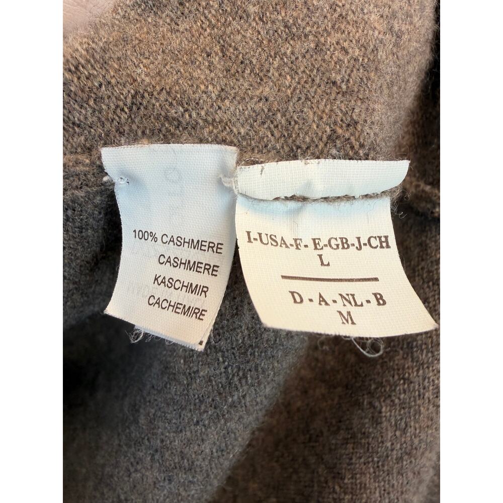 Brunello Cucinelli Cashmere Cardigan Sweater Brown Open Front Size M - Picture 5 of 8